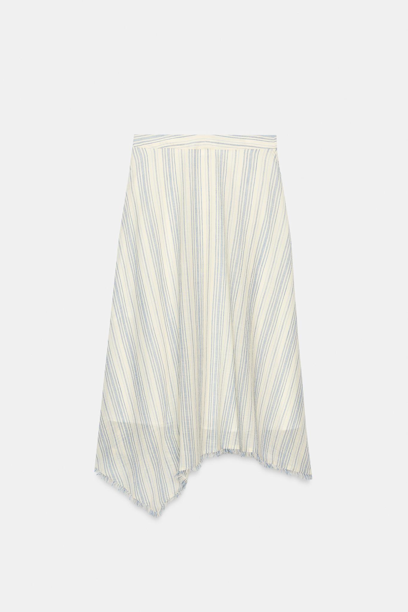 ASYMMETRIC MIDI SKIRT